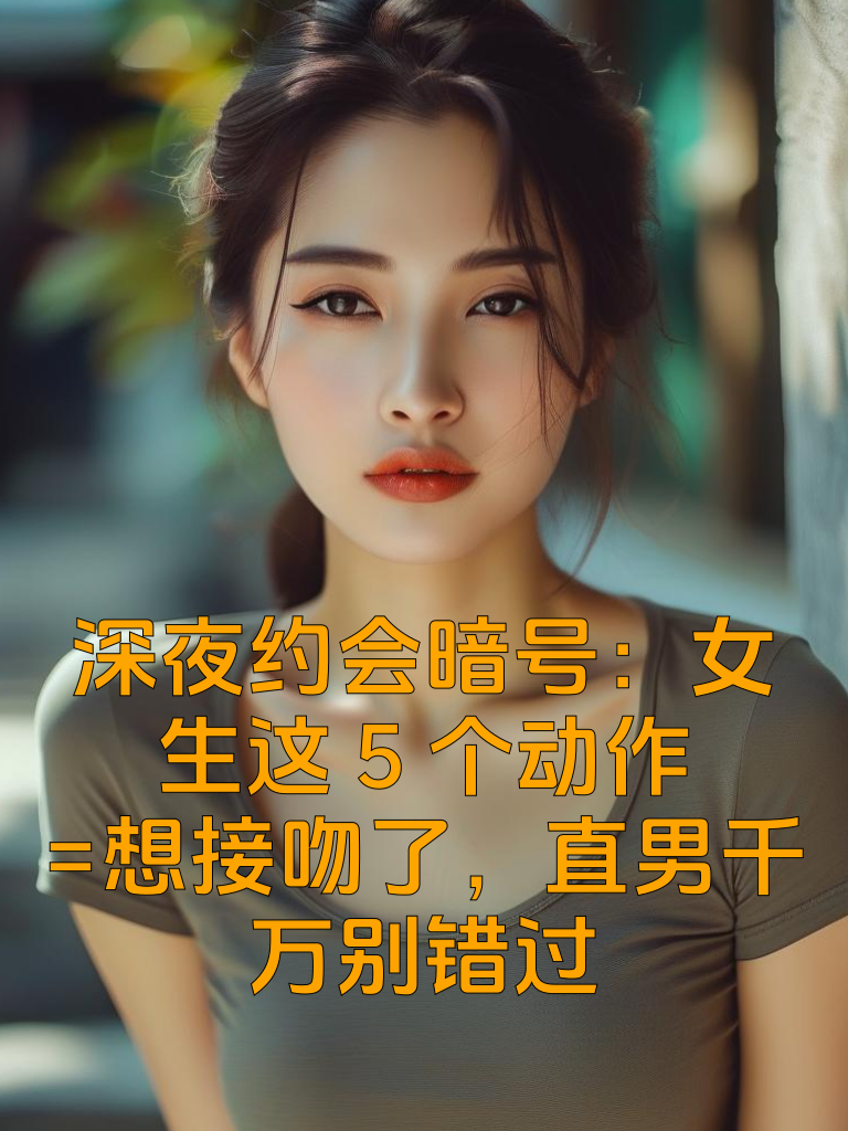 深夜约会暗号：女生这5个动作=『想接吻了』，直男千万别错过