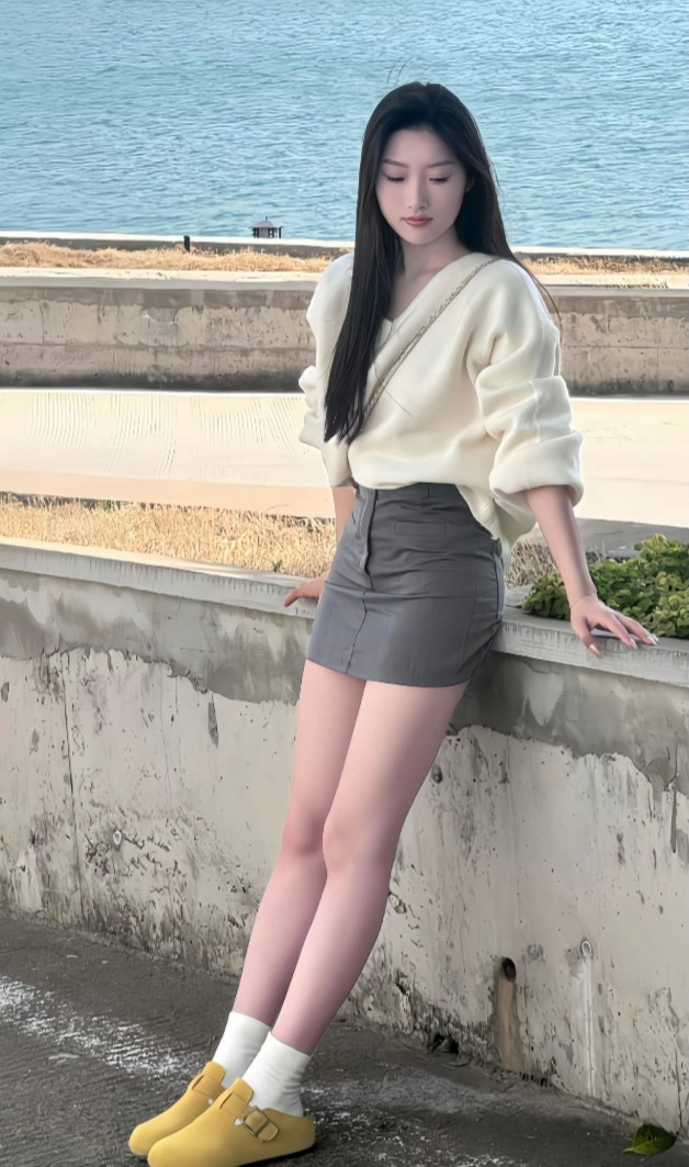 海边佳人