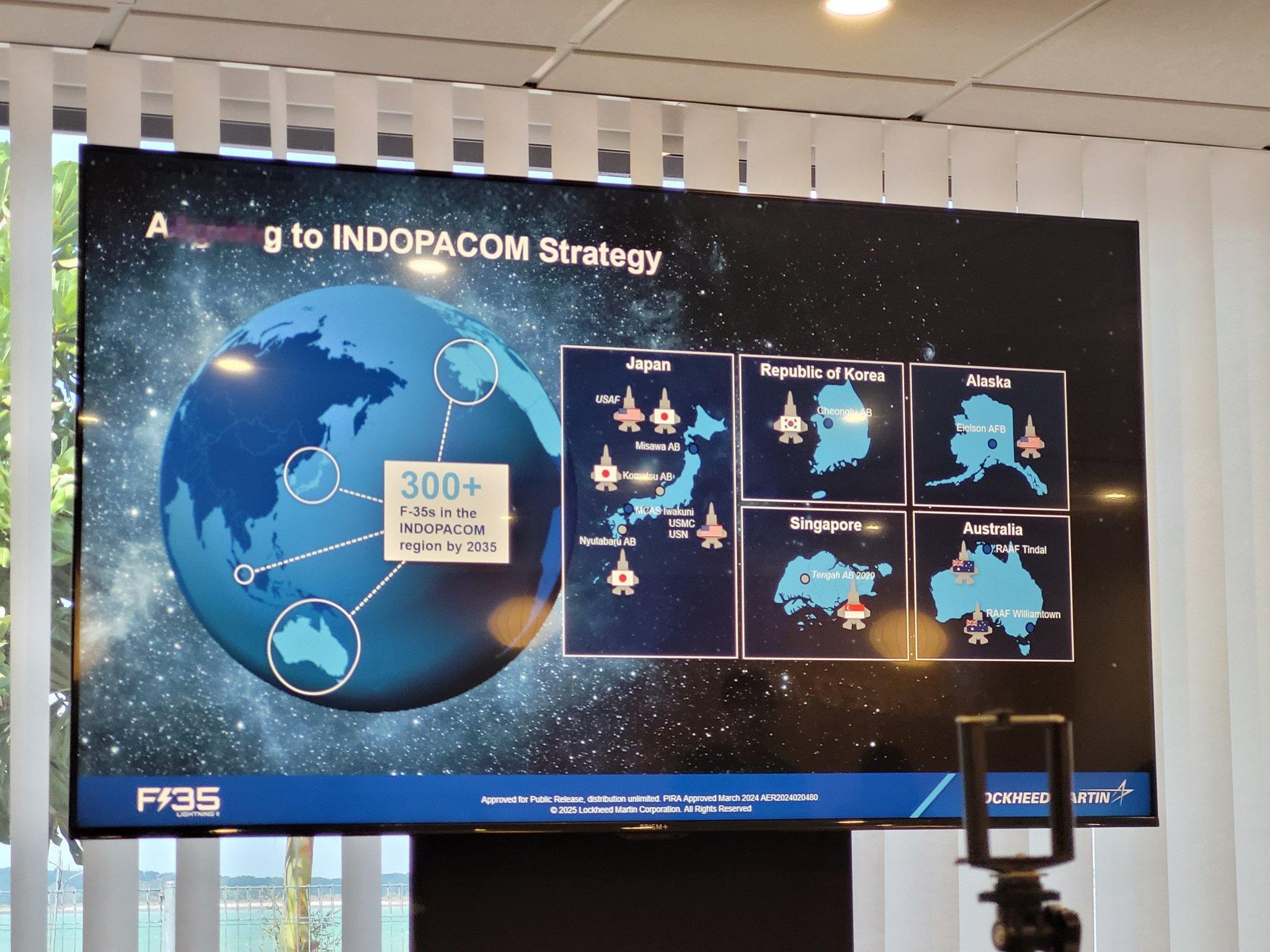 2026新加坡航展美国洛克希德·马丁公司表示，到2035年，印太地区将有