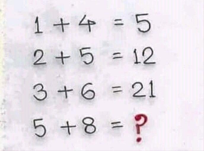 看看这些奇妙等式：“1+4=5，2+5=12，3+6=2