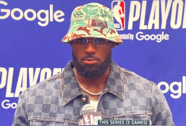 NBA季后赛西部首轮G3，勒布朗谈绝境发力、强行带队取胜：“我一直在为这种时刻做