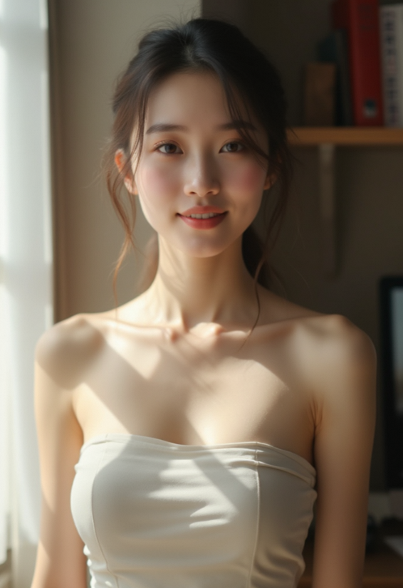 绸缎发丝缠绕成温柔陷阱