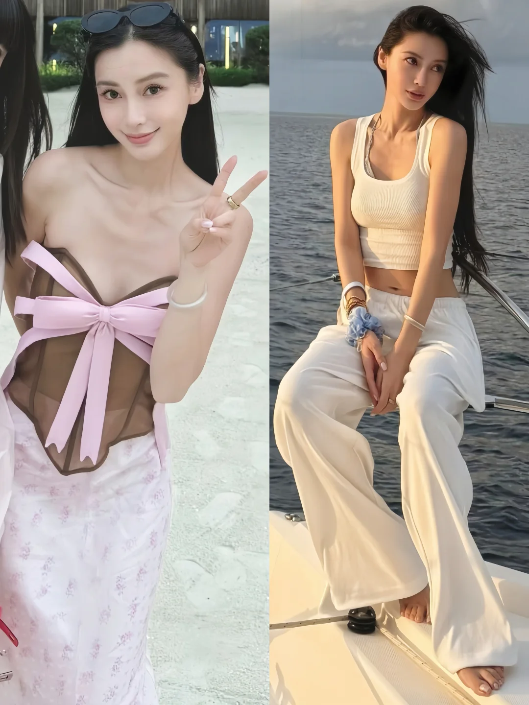baby去马尔代夫玩了，不愧是嫩模出道的身材