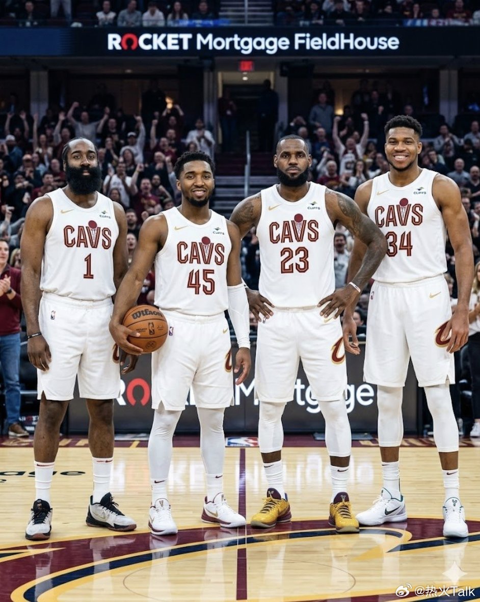 这四个人组队是不是无敌了哈登詹姆斯