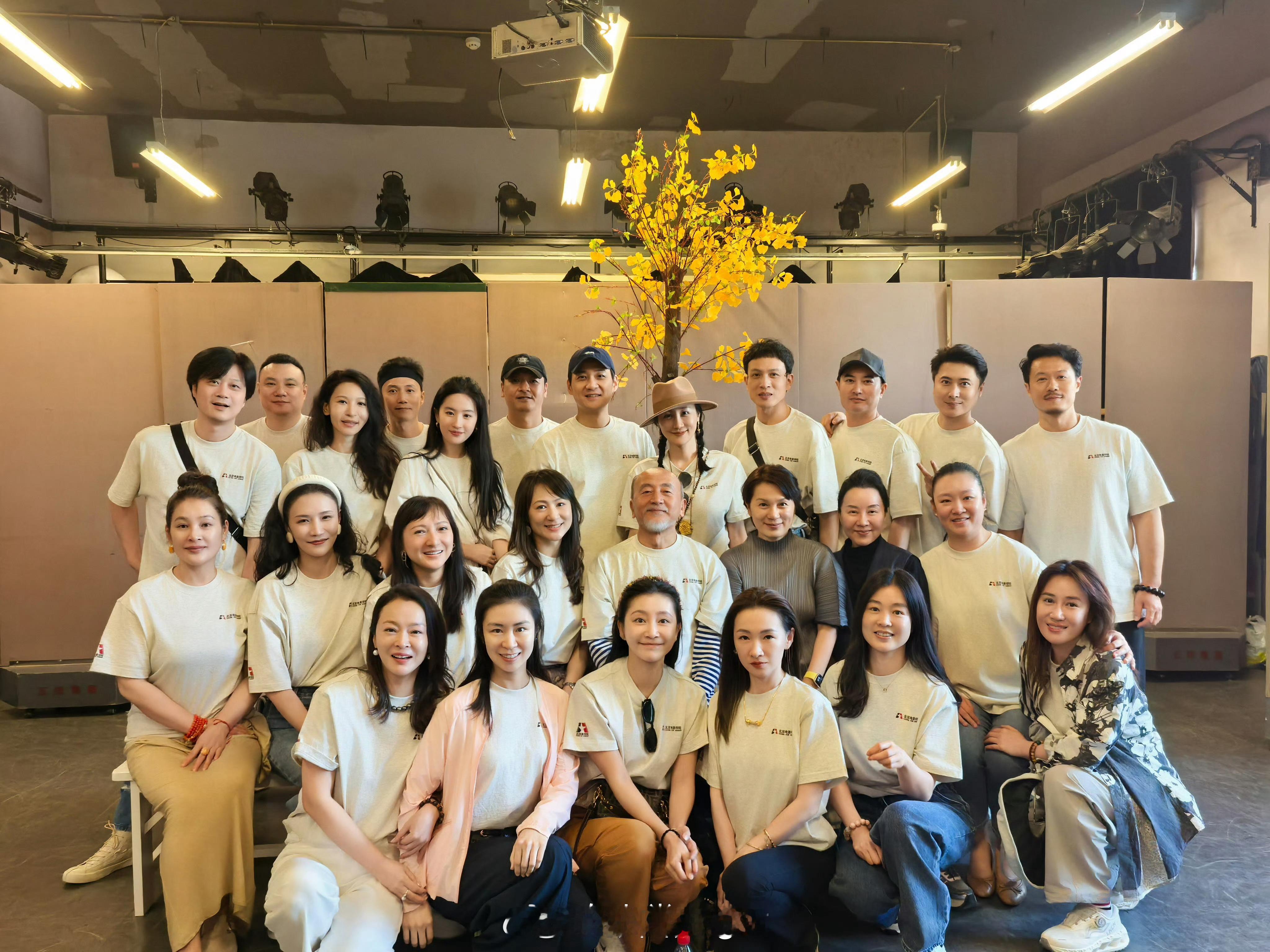 刘亦菲北电同学聚会照可算是体会到啥叫沉鱼落雁了。按理说，大家都是北京电影学院的
