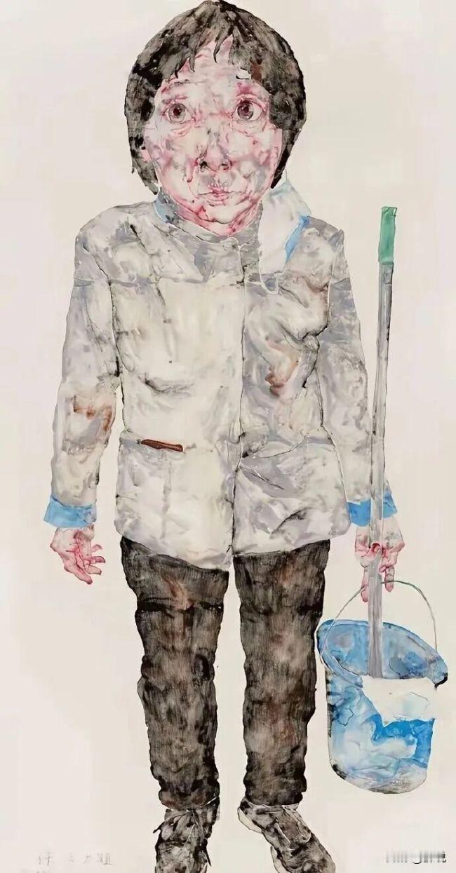 第一张画，画的是啥？她说是清洁工，还说我们大家没水平，不会欣赏！那么第二张呢