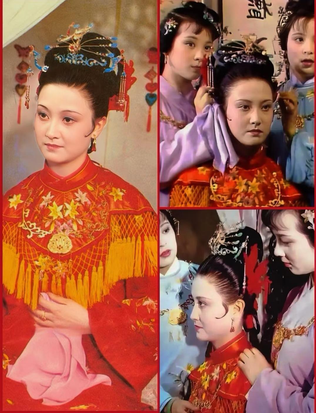 《红楼梦》迎春出嫁的图，右上角那张图我差点认错！第一眼还以为是凤姐，那股劲儿简直