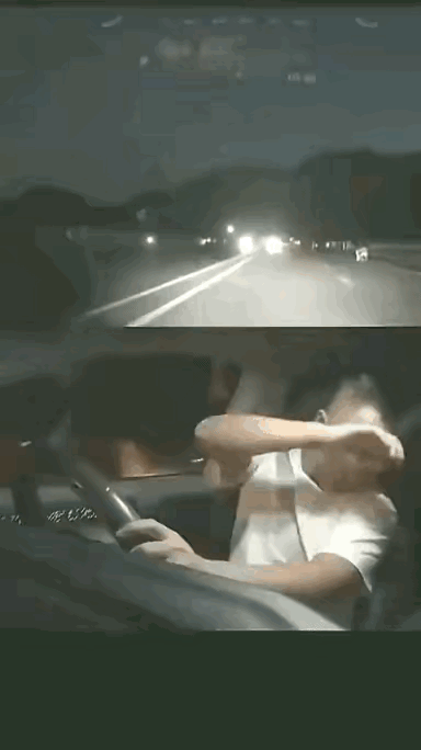 虽说对向车有错在先，但大哥这种做法太不应该了。