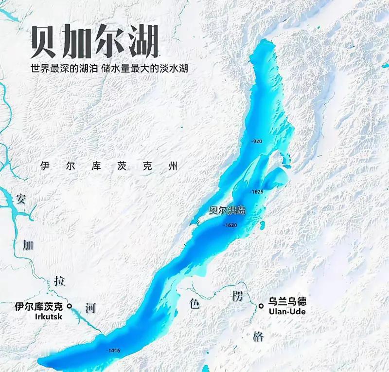 第一次看到贝加尔湖的数据时差点把手机摔了——这玩意儿好意思叫湖？1637米的深度