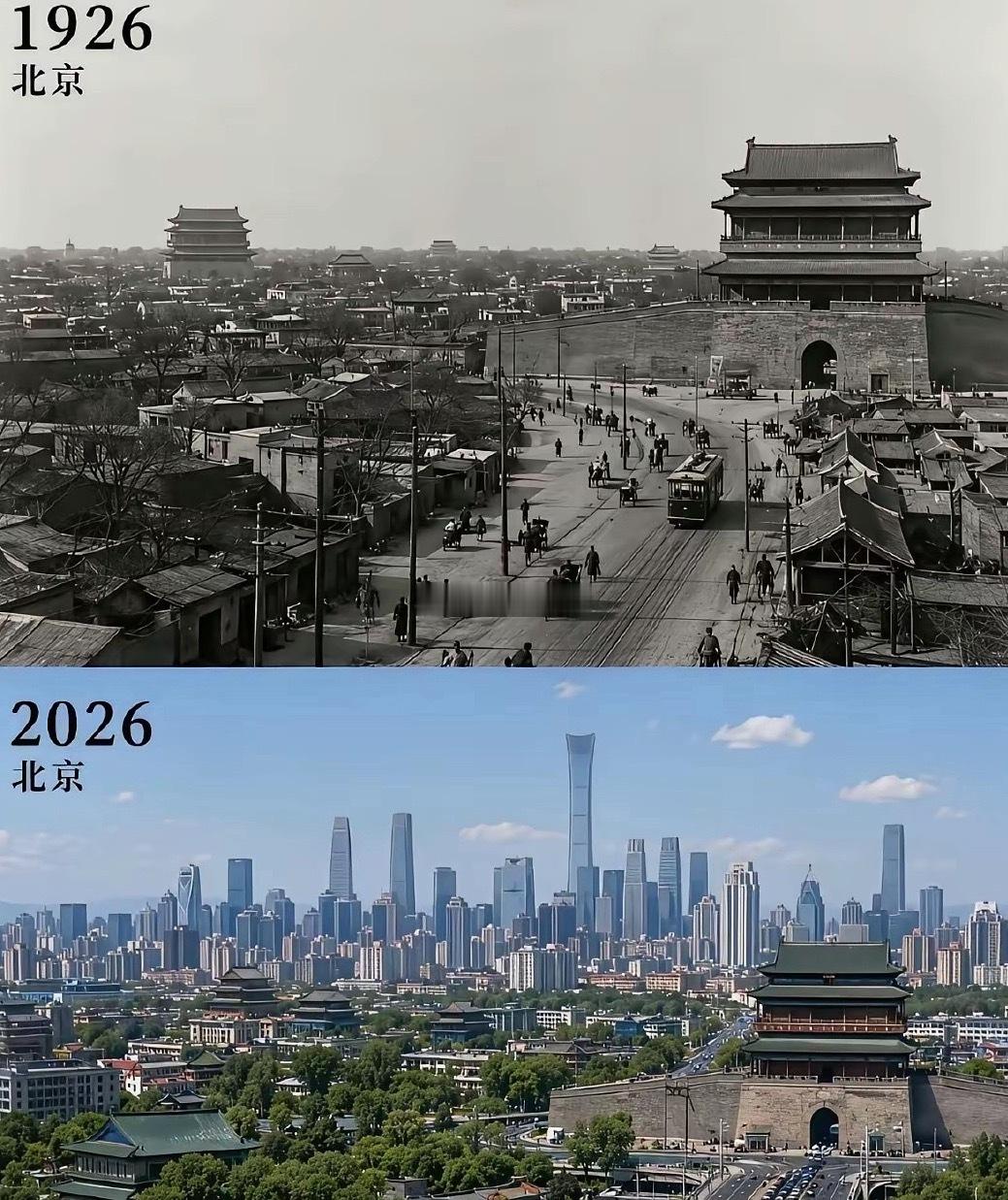 100年前的北京vs100年后的北京