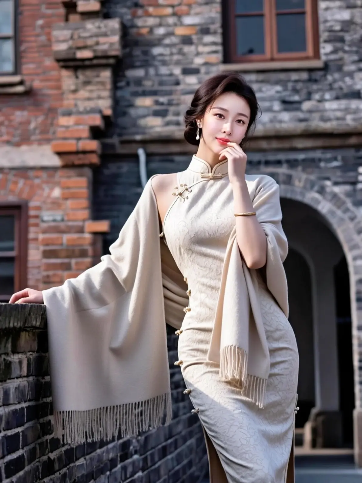 AI复古旗袍写真 ai创作 穿出女人味 东方美学穿搭示范