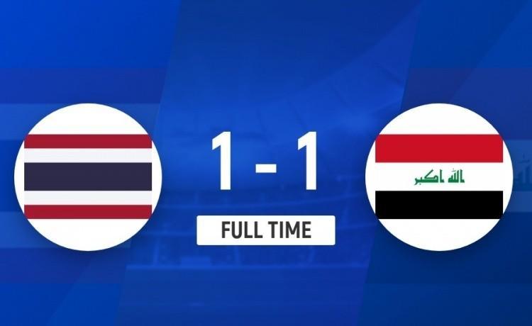 U23亚洲杯第二轮比赛全部结束，最后一场比赛泰国队1：1战平伊拉克队，让D组晋级