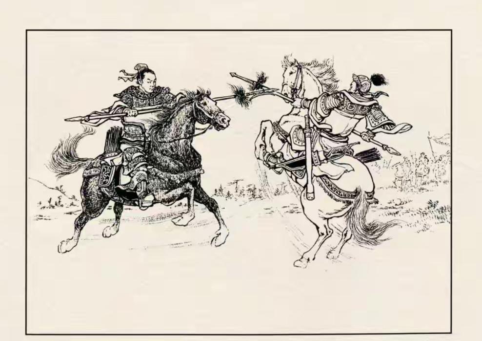 三国演义连环画：这员猛将是谁？敢单挑吕布的都是武艺高强之人！就算打不过也让我们挑