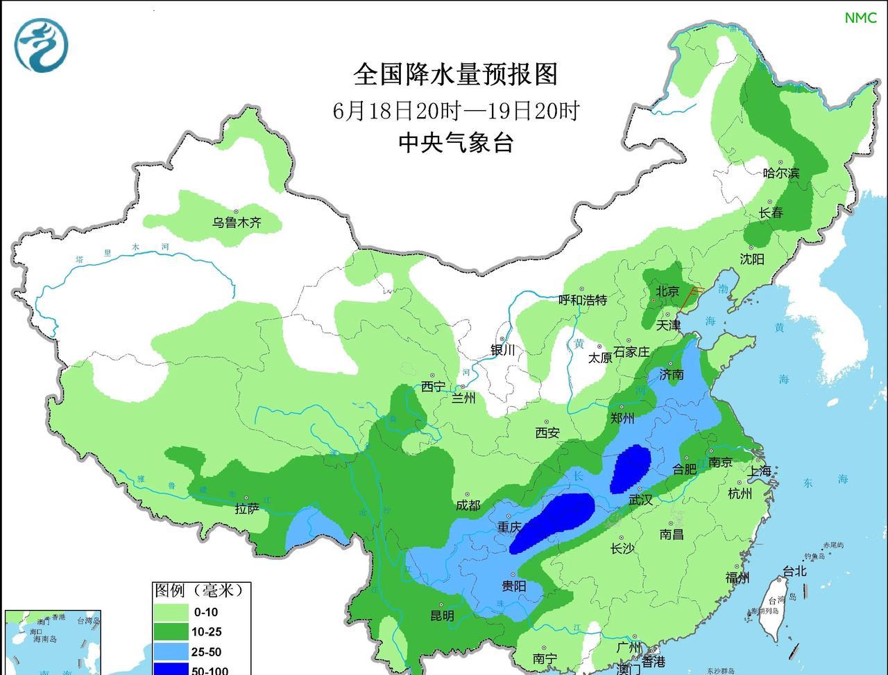 从今天晚上中央气象台最新的预报来看，河北中北部、山东大部的降水有所调强目前来看