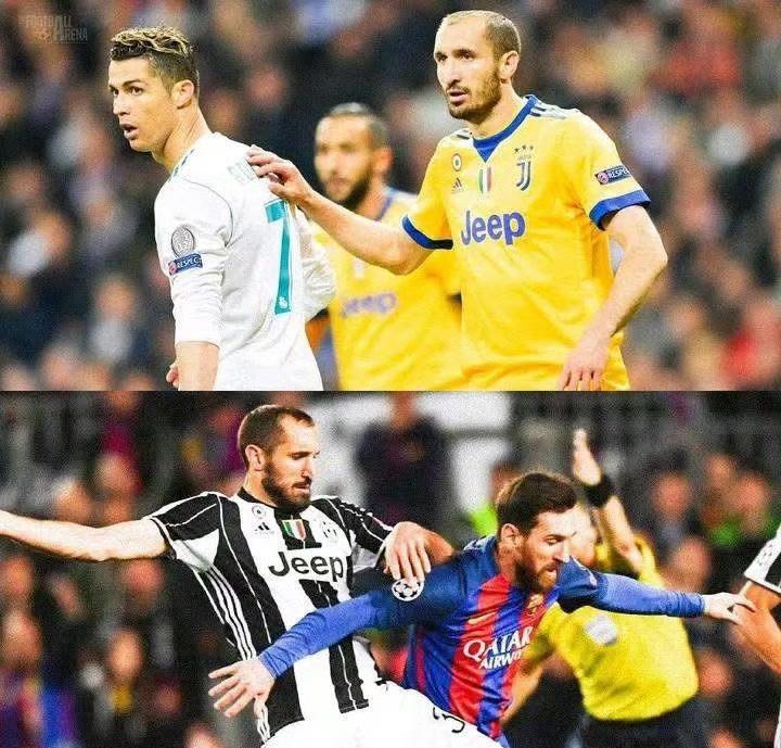 尤文图斯传奇后卫基耶利尼谈C罗与梅西：1、你如何防守罗纳尔多？不要给他空间。但