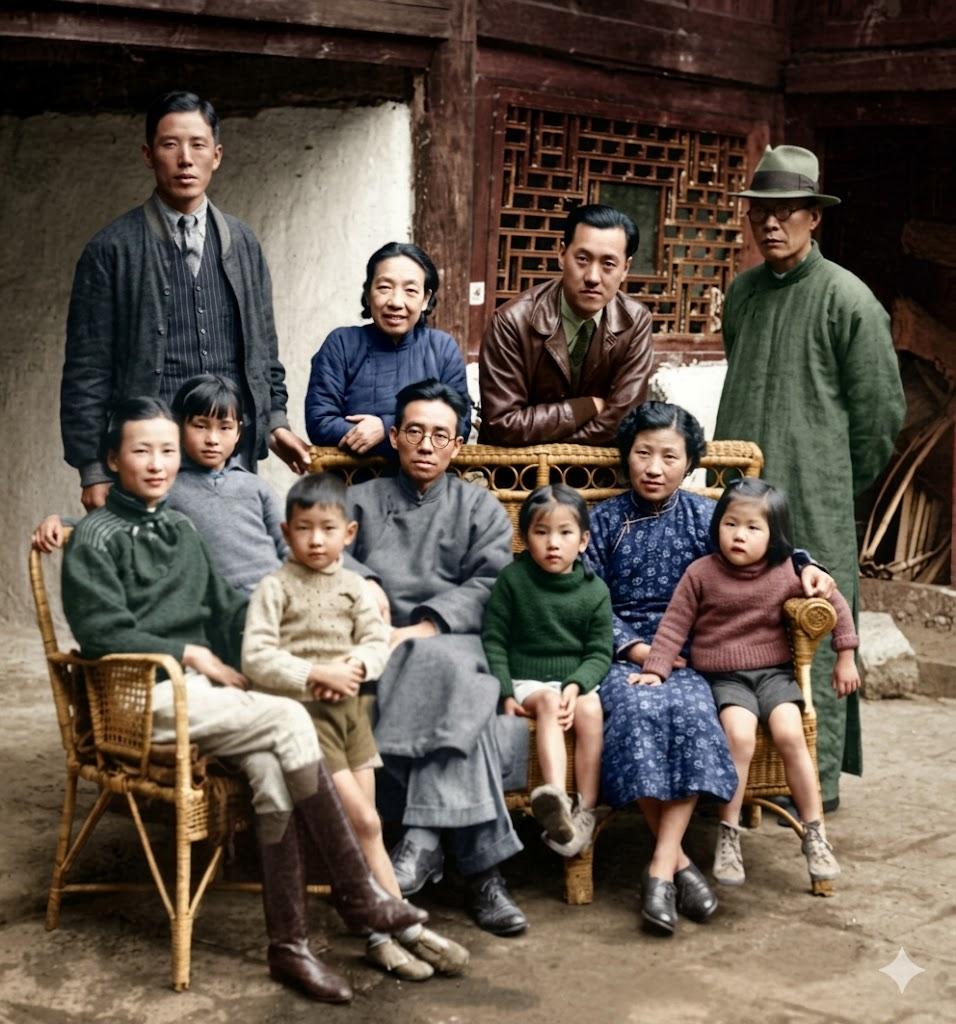 1939年，昆明，一群从北平逃到西南的学者，在简陋的昆明小院里，用一张“大家庭”