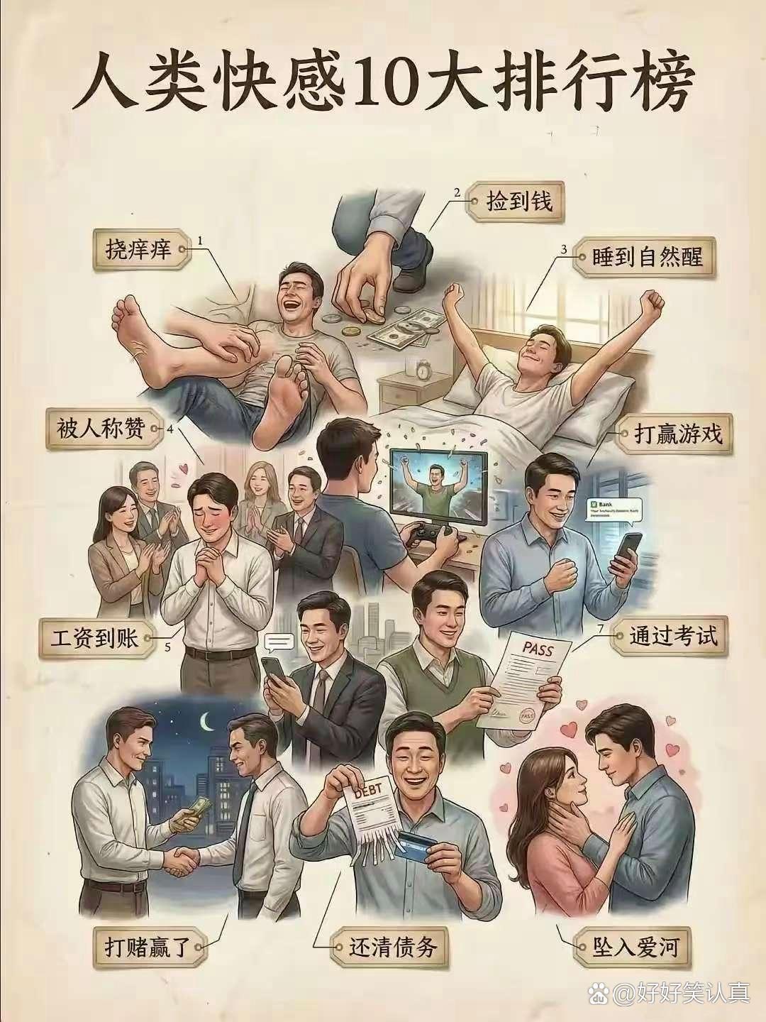 人类十大快感排行榜
