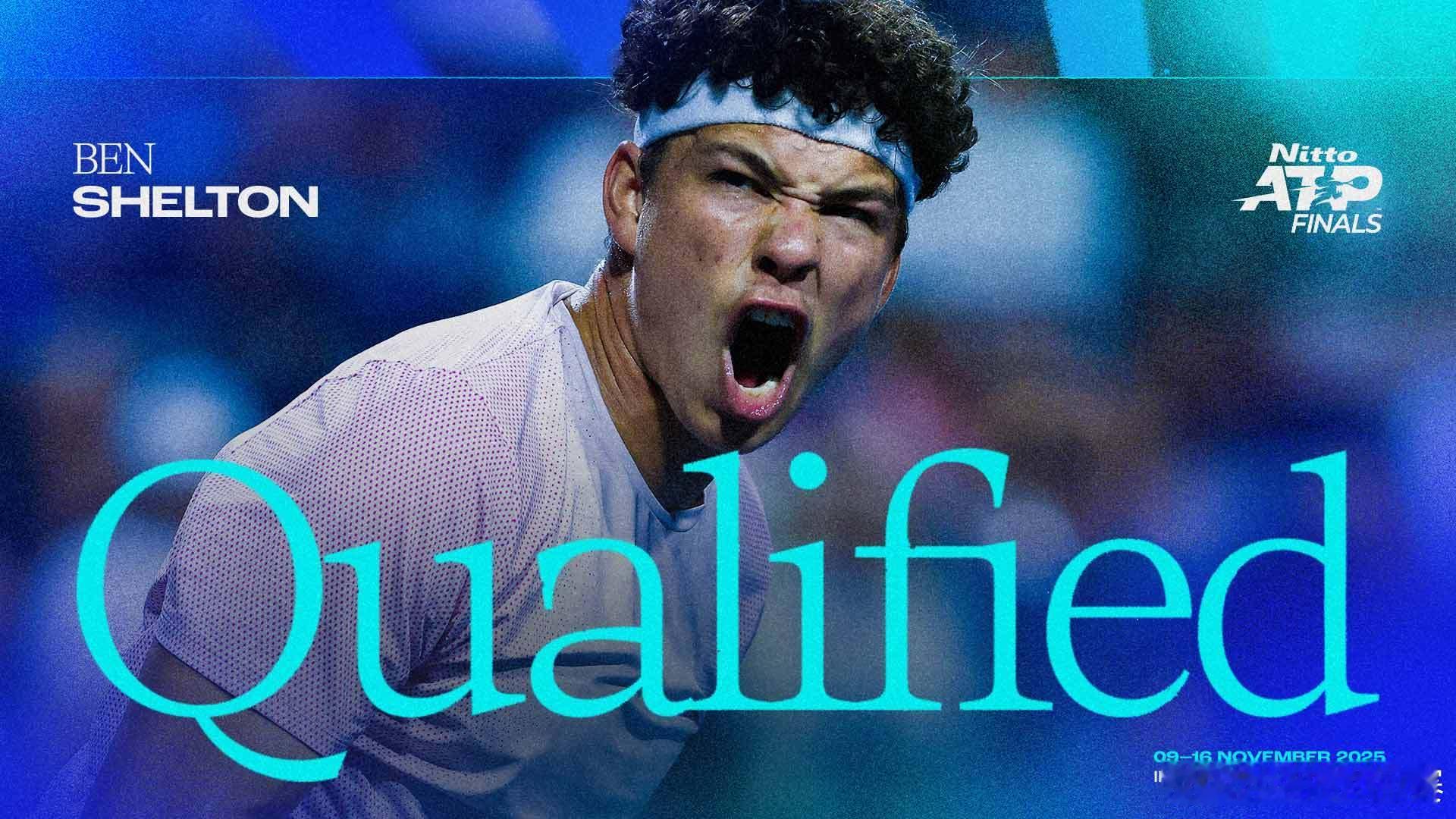 首次总决赛之旅即将开启🔛闯入ATP1000巴黎大师赛八强后,谢尔顿成功锁定