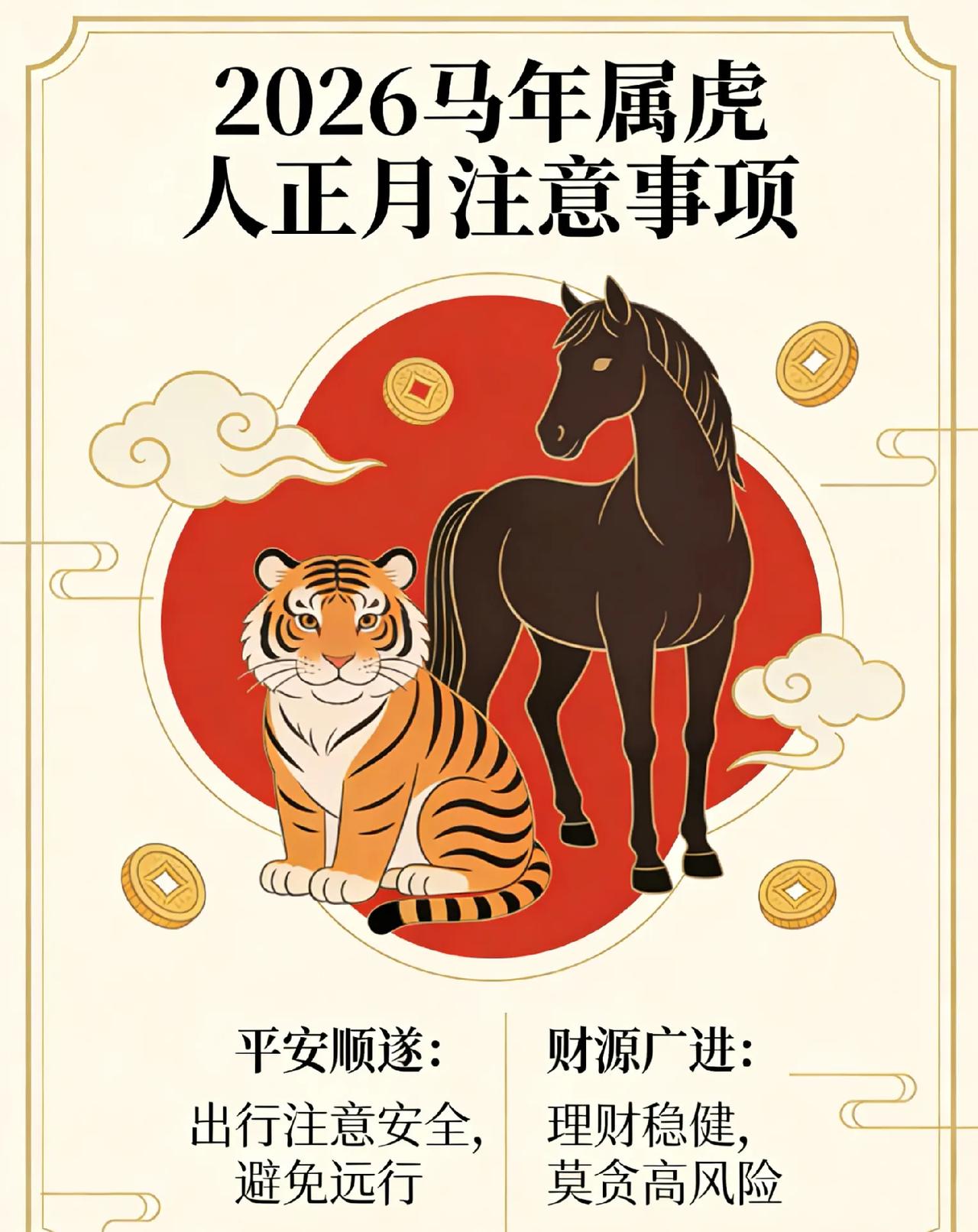 属虎人注意！2026马年正月这几件事别大意，真实提醒2026丙午马年，属虎