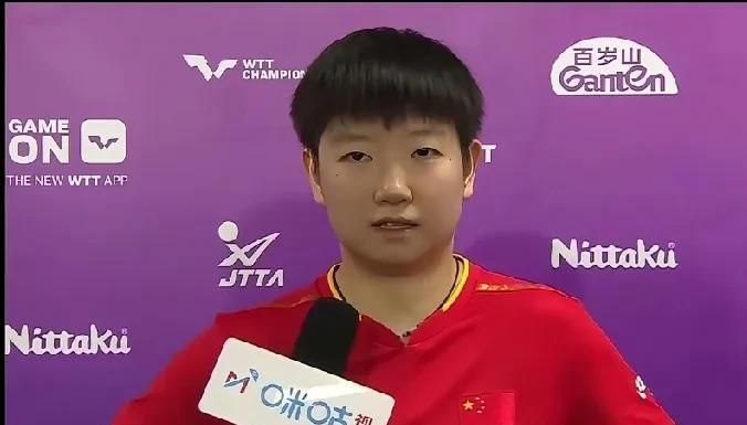 莎莎赛后采访时的一句话，太聪明了！莎莎说:邱导一直在嘱咐我，和大藤的比赛当中注