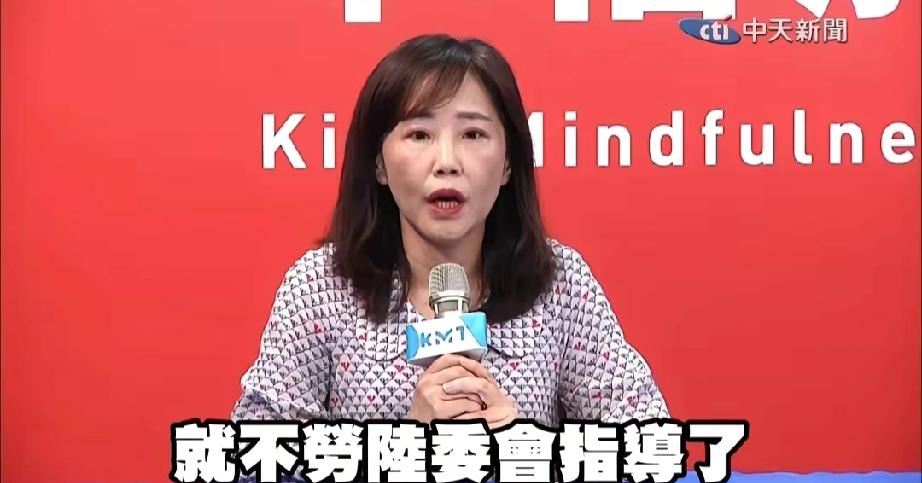 尹乃菁真的好呛啊！​国民党访陆记者会上，有记者问：要随行，如何报名？​尹乃菁