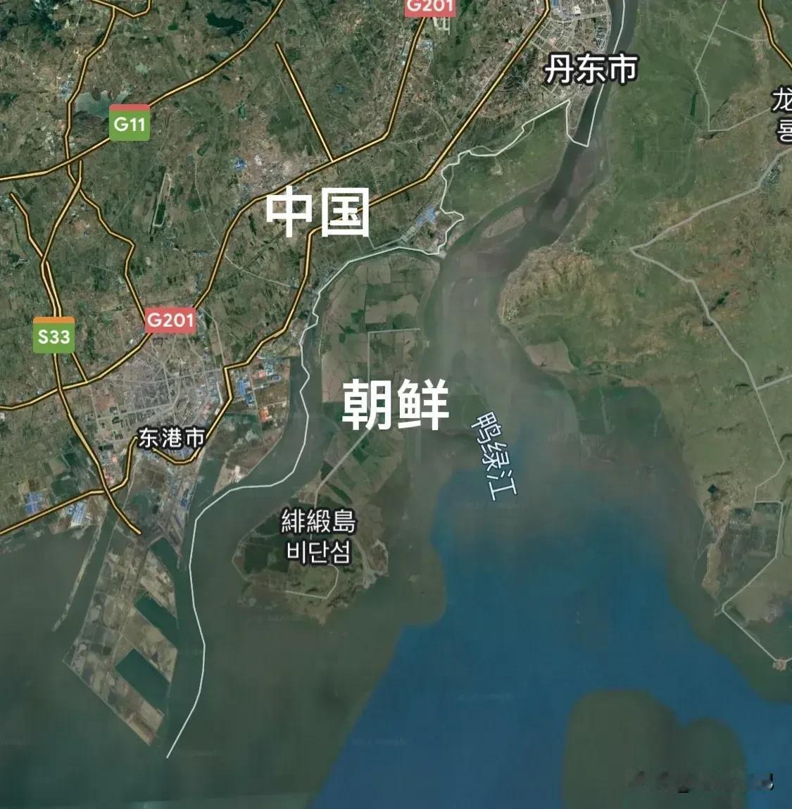 【中国辽宁:“鸭绿江航道港口”工程】:①由于鸭绿江上游修建水库以及受自然江水冲