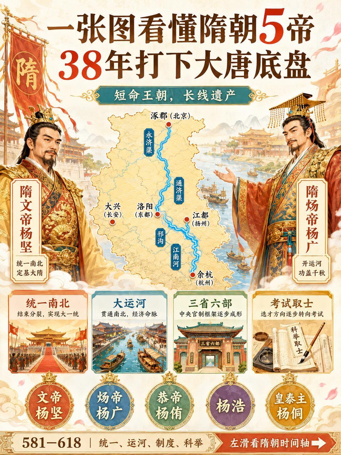 原来我们一直低估了隋朝！它虽然只存在了38年，却给后世中国装了一套全新的