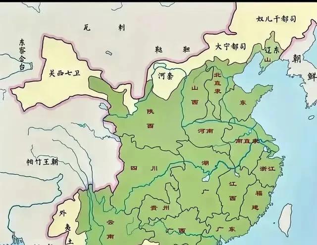 跟明粉们掰扯掰扯吧，你们眼里伟大的大明朝其实在他的巅峰时期也就300多万平方公里