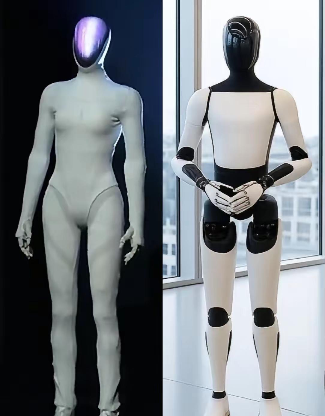 小鹏机器人这波太漂亮了，直接从机器人向真正的人类外形转换了，甚至把特斯拉都超越了