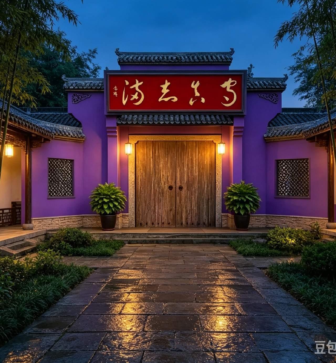 这门牌上的四个字是谁写的呀？我是一个字不认识，惭愧。有认识的朋友给发个正确答案过