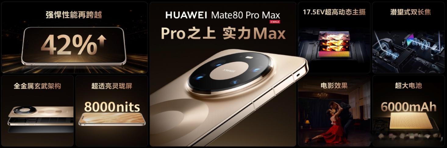 华为发布灵珑屏技术品牌今天我终于懂了HUAWEIMate80ProMa