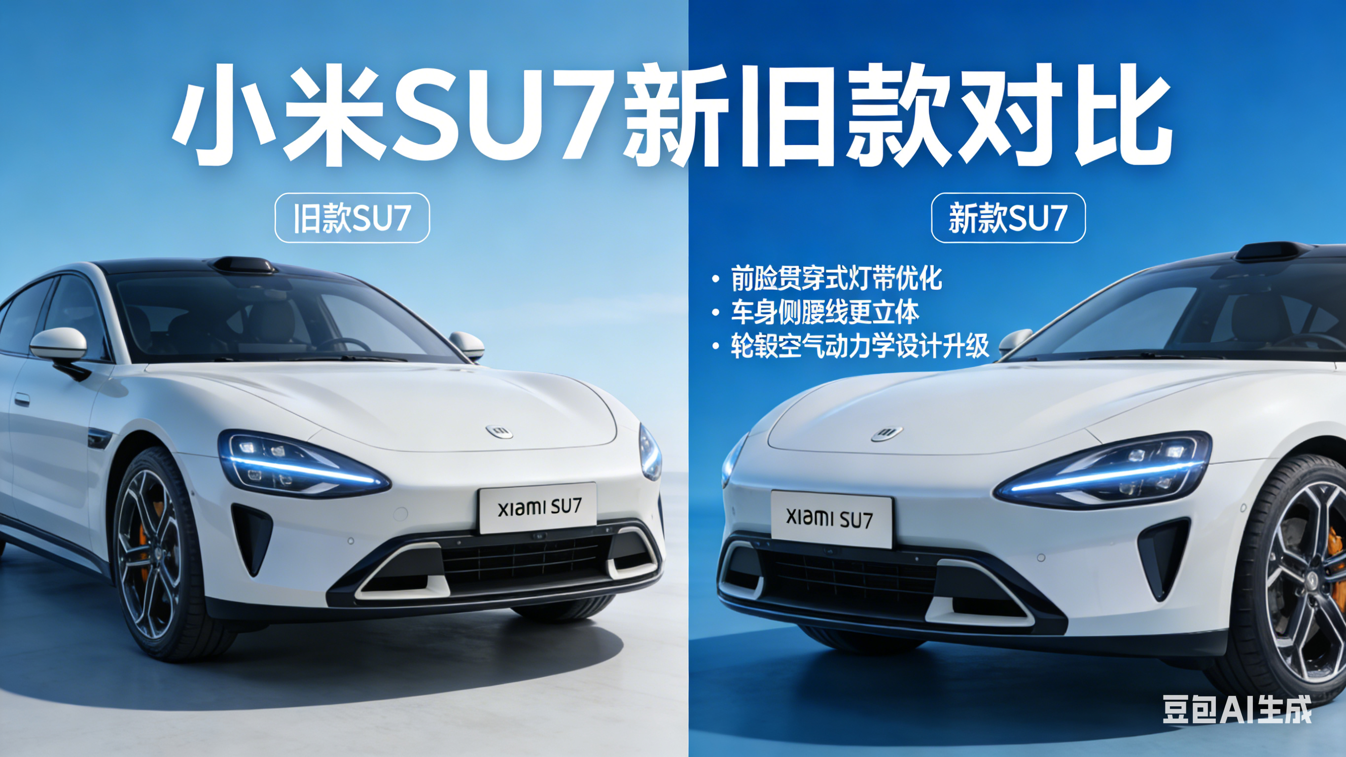 小米新SU7炸场官宣！22.99万起4月上市，对比老款这4大升级太香