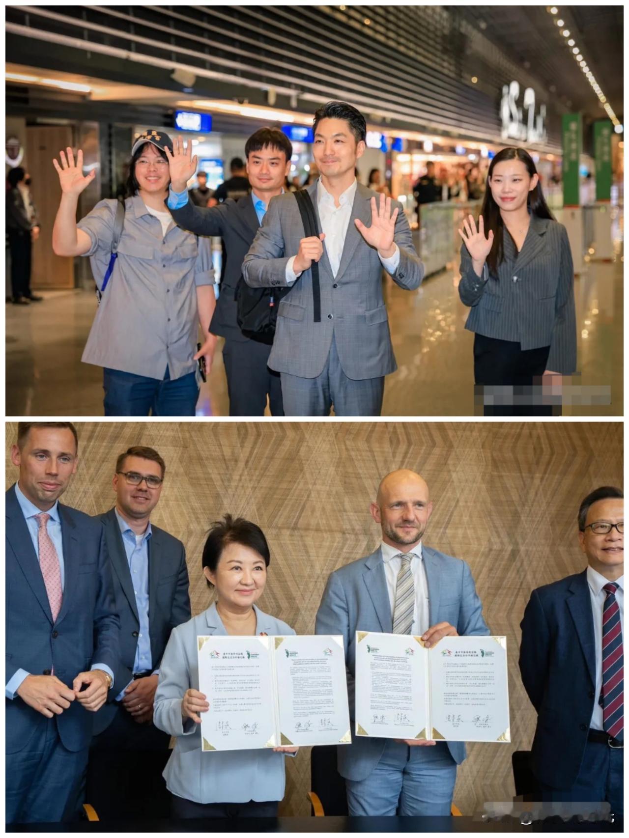 “真是没有对比就没有伤害”啊，昨天作为国民党内“太阳”的台北市长蒋万安也出台访问