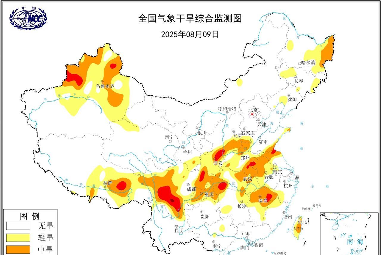 河南山东干旱有所缓解，未来几天雨带维持在河南南部等地根据国家气候中心最新监测，