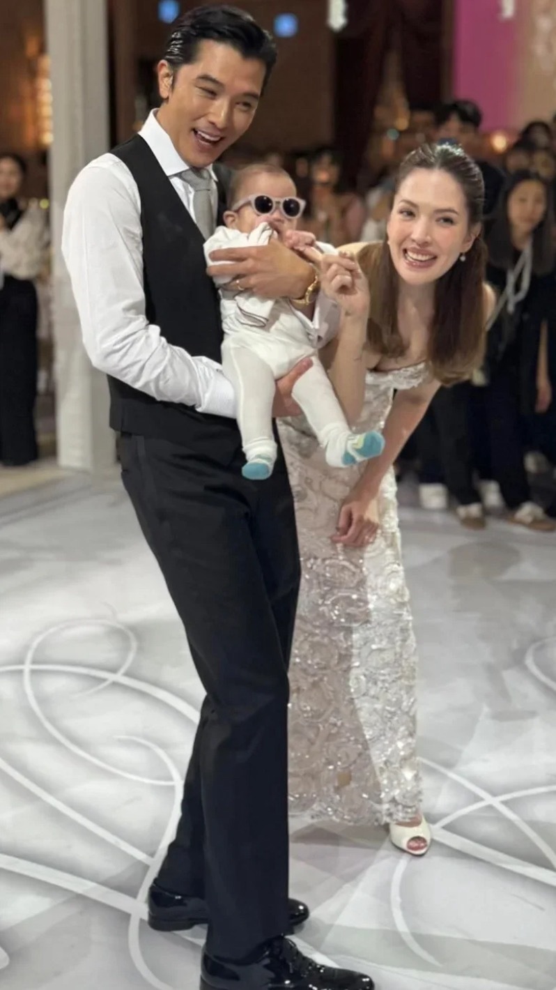 现实中偶像剧happyending具象化了谁懂啊邱泽许玮宁把儿子带进了婚礼现场