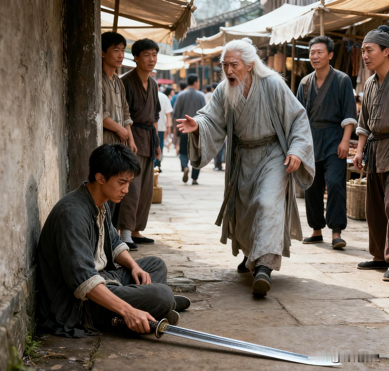 大唐年间，有个读书人在耕田时，于土中掘出一柄古剑。剑鞘虽已朽坏，剑身却隐隐泛着寒