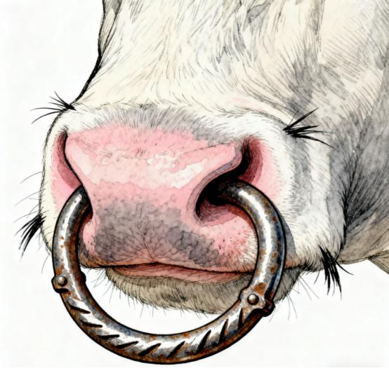 为啥牛要穿鼻子，马却戴笼头？老农民一句点破。麻烦看官老爷们右上角点击一下“关