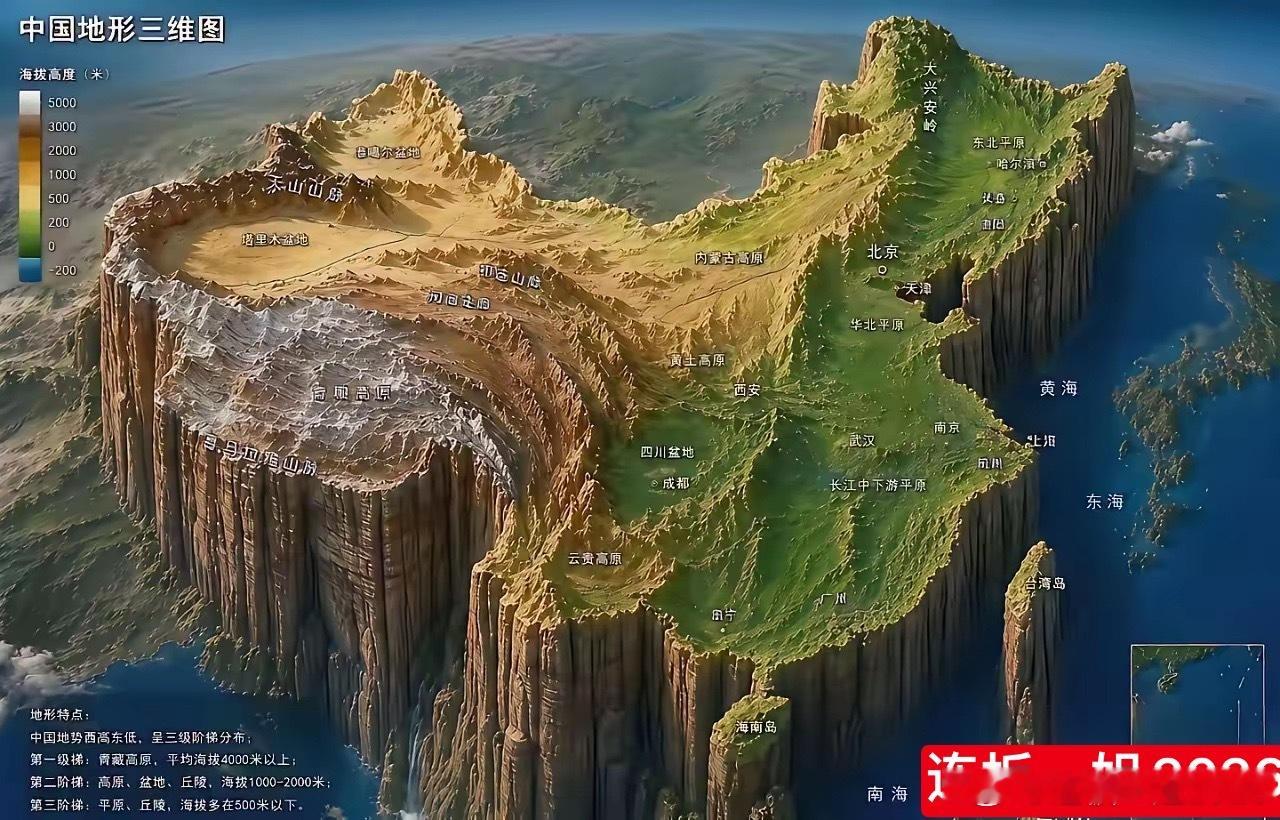 这就是我们的祖国山河。不管是平原高原海洋，都是珍贵的，不容许丟失一寸。虽然各地自