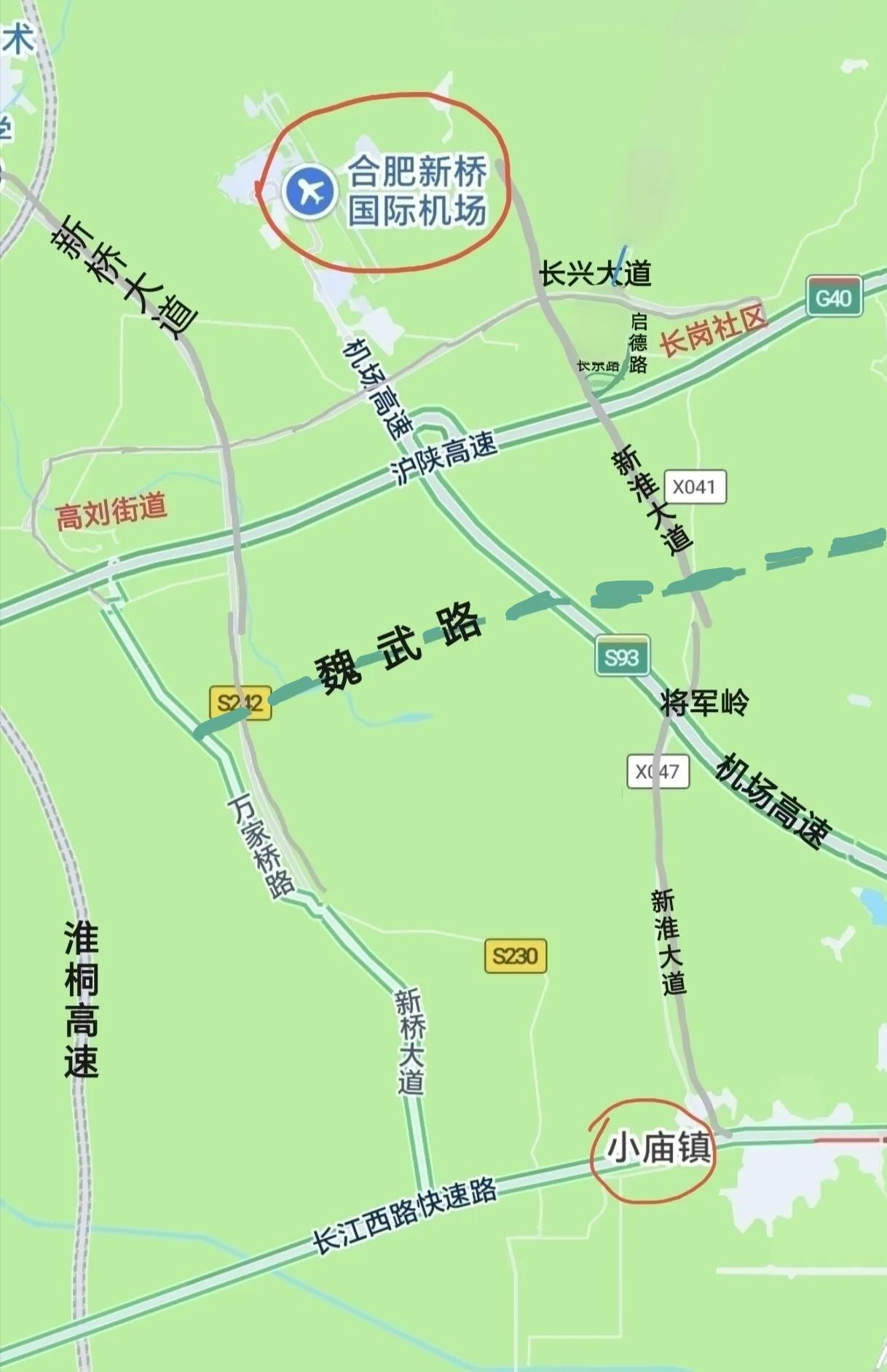［开辟合肥东西向交通的北部通道］由于合肥处于东西向交通的要冲，