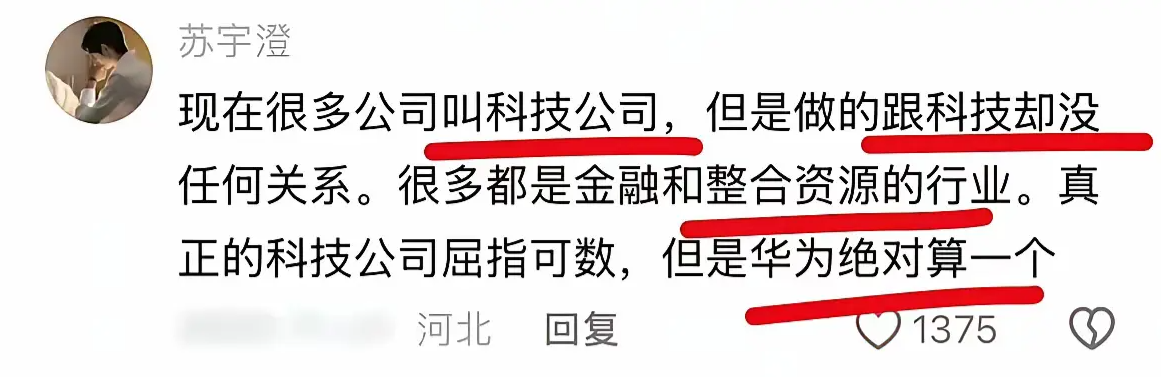 这个网友把华为看透了。