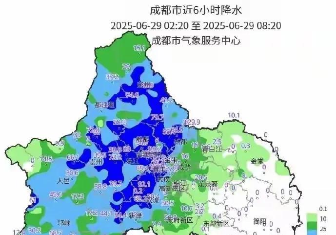 成都的雨下到了全国第一，雨都下到盆地里了把雨均匀分布点就好了，天府之国急需降雨