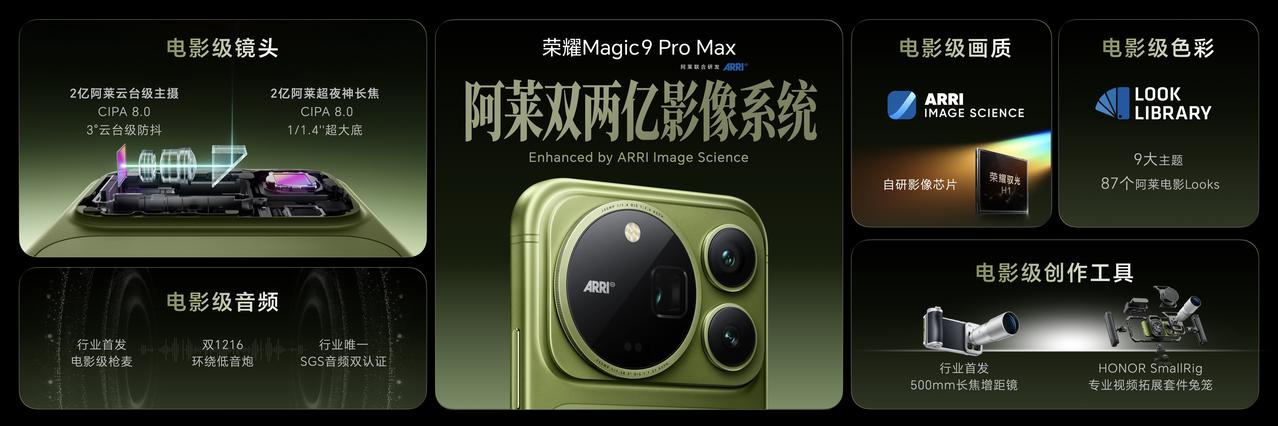 荣耀Magic9ProMax，掌中电影机登场！荣耀Magic9Pro