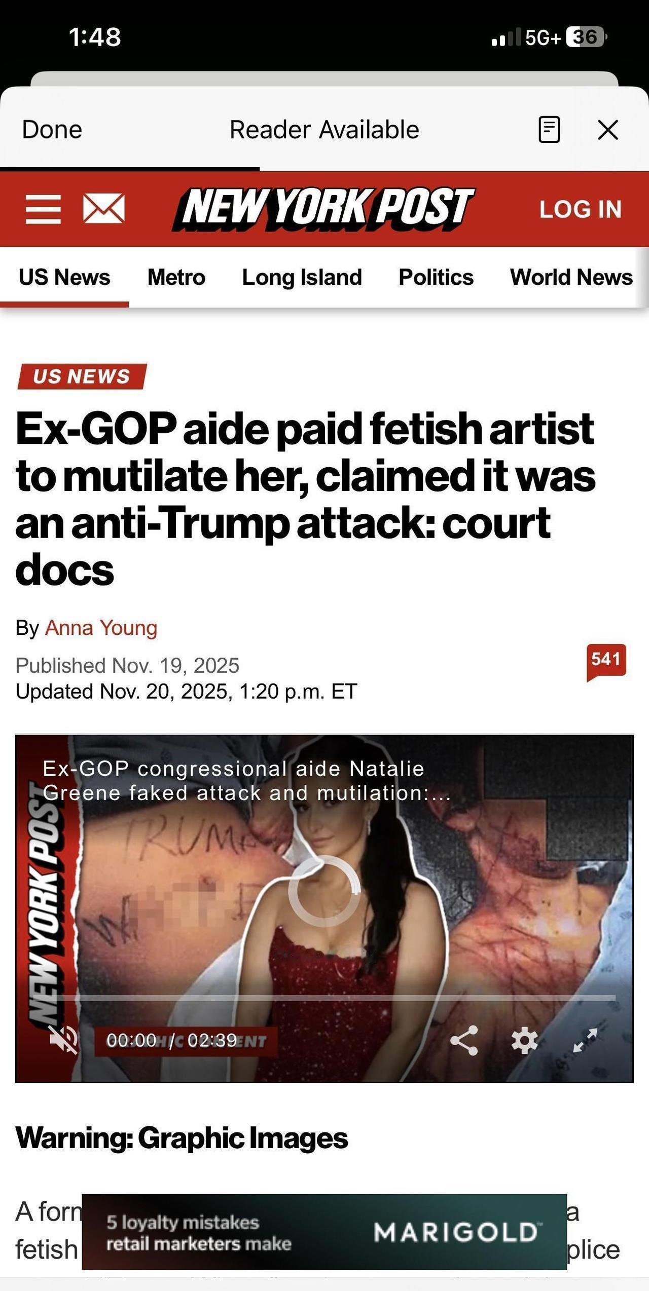 前共和党助理、26岁的NatalieGreene（同时为罗格斯大学法律系学