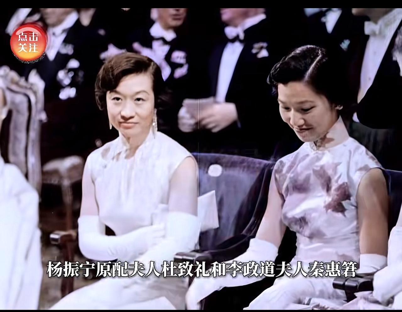 杨振宁和李政道出席诺贝尔奖活动，两人妻子一起参加，太美了，美的不可方物，惊艳了时