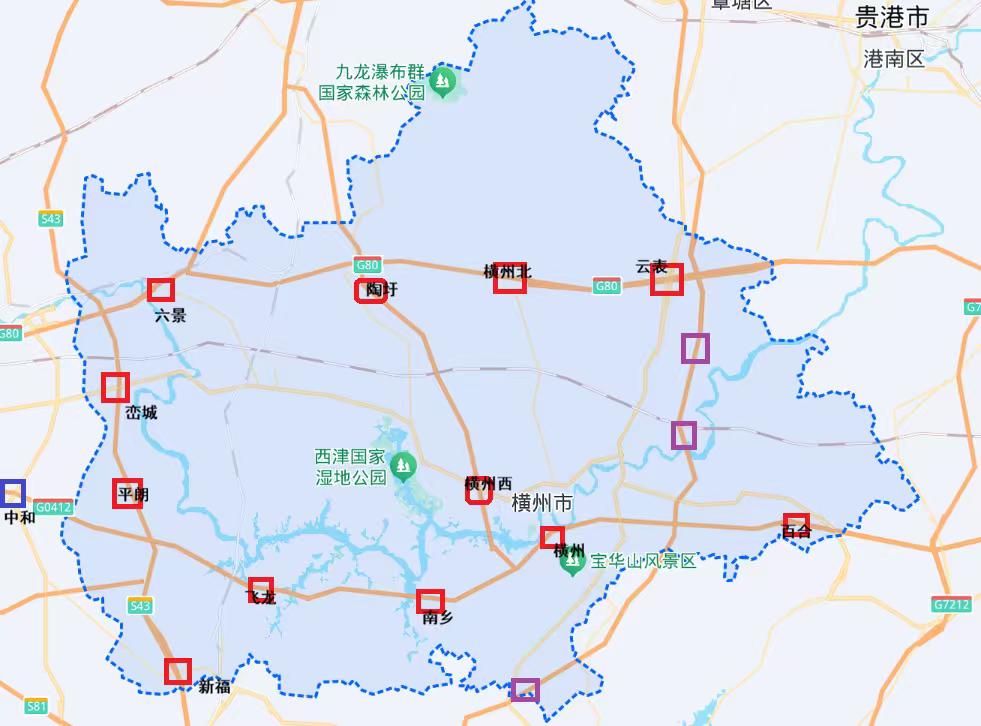 县级高速公路优秀的城市—广西横州横州市高速路网纵横交错，交通区
