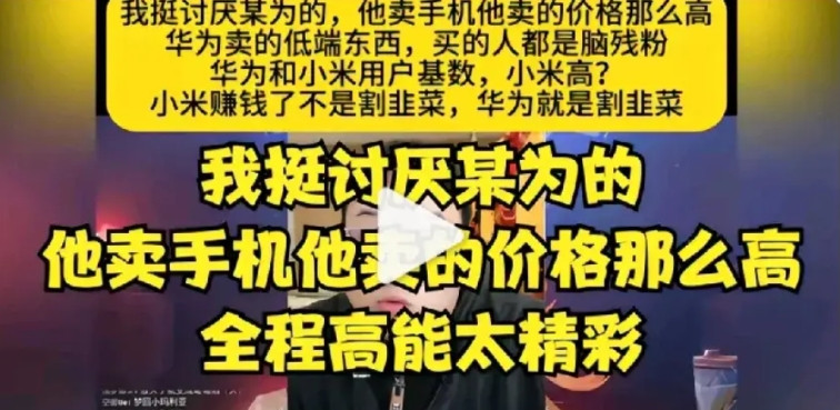 “挺讨厌华为…”因为他干了大家都想干却又没干成的事，那就是高端旗舰走量！可是
