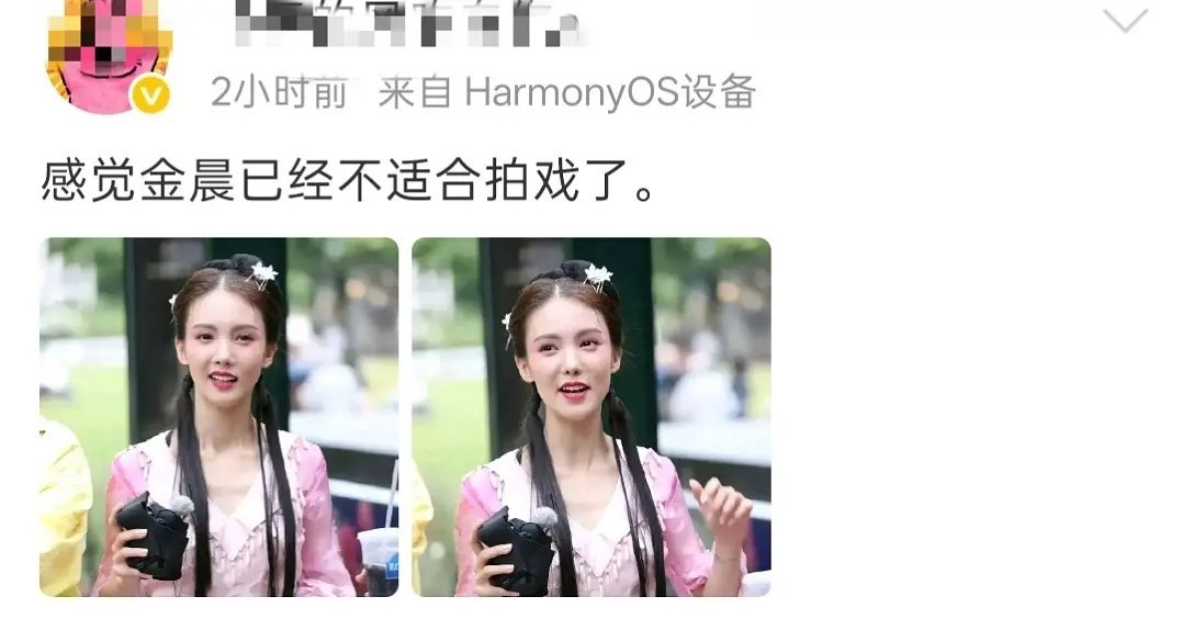 金晨现在真长这样吗？第二张图感觉都不像她本人了