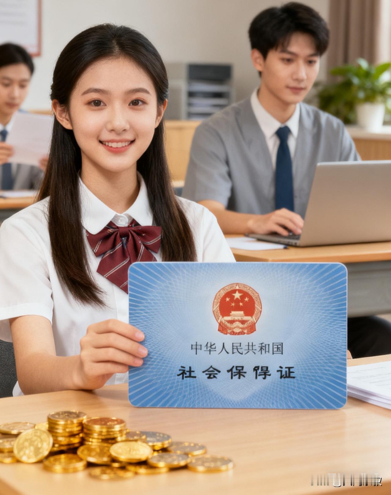 目光太长远了看到评论中有父母说孩子16岁他们就开始给孩子交社保了刚查了下才