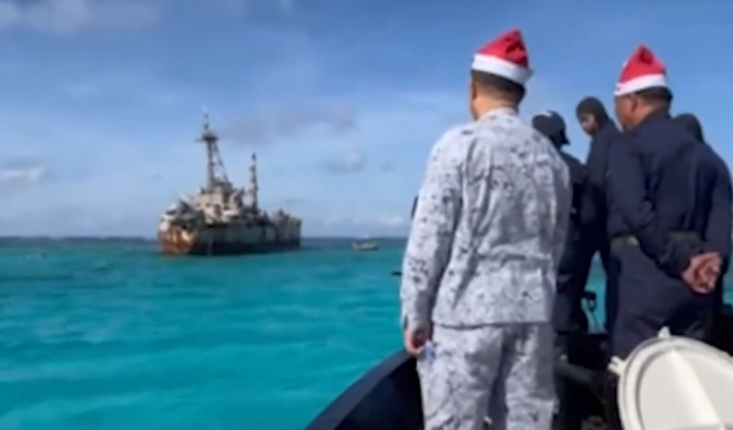 菲律宾激动宣布，向马德雷山号运送了圣诞必需品，中方这次手下留情了！12月23日，