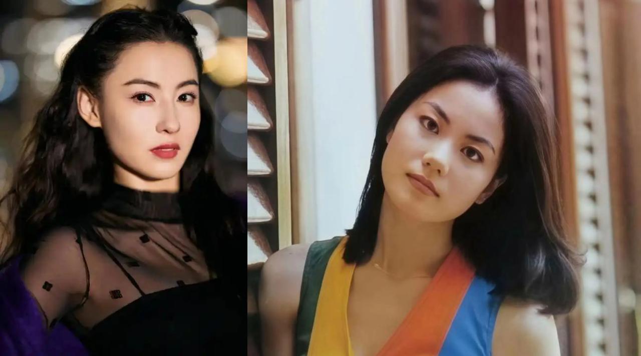 张柏芝和王菲的美，就像两幅风格完全不同却又都美到极致的画卷，实在难分谁更胜一筹。